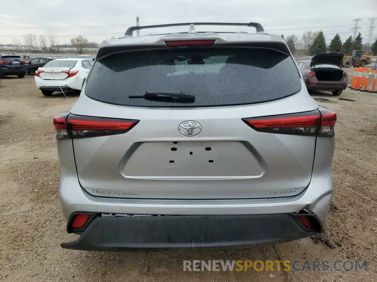 6 Photograph of a damaged car 5TDGZRBH7NS200180 TOYOTA HIGHLANDER 2022