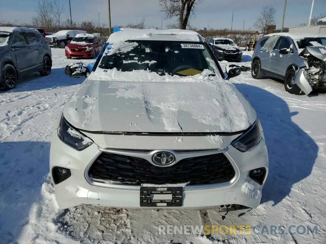 5 Photograph of a damaged car 5TDGZRBH7NS560338 TOYOTA HIGHLANDER 2022