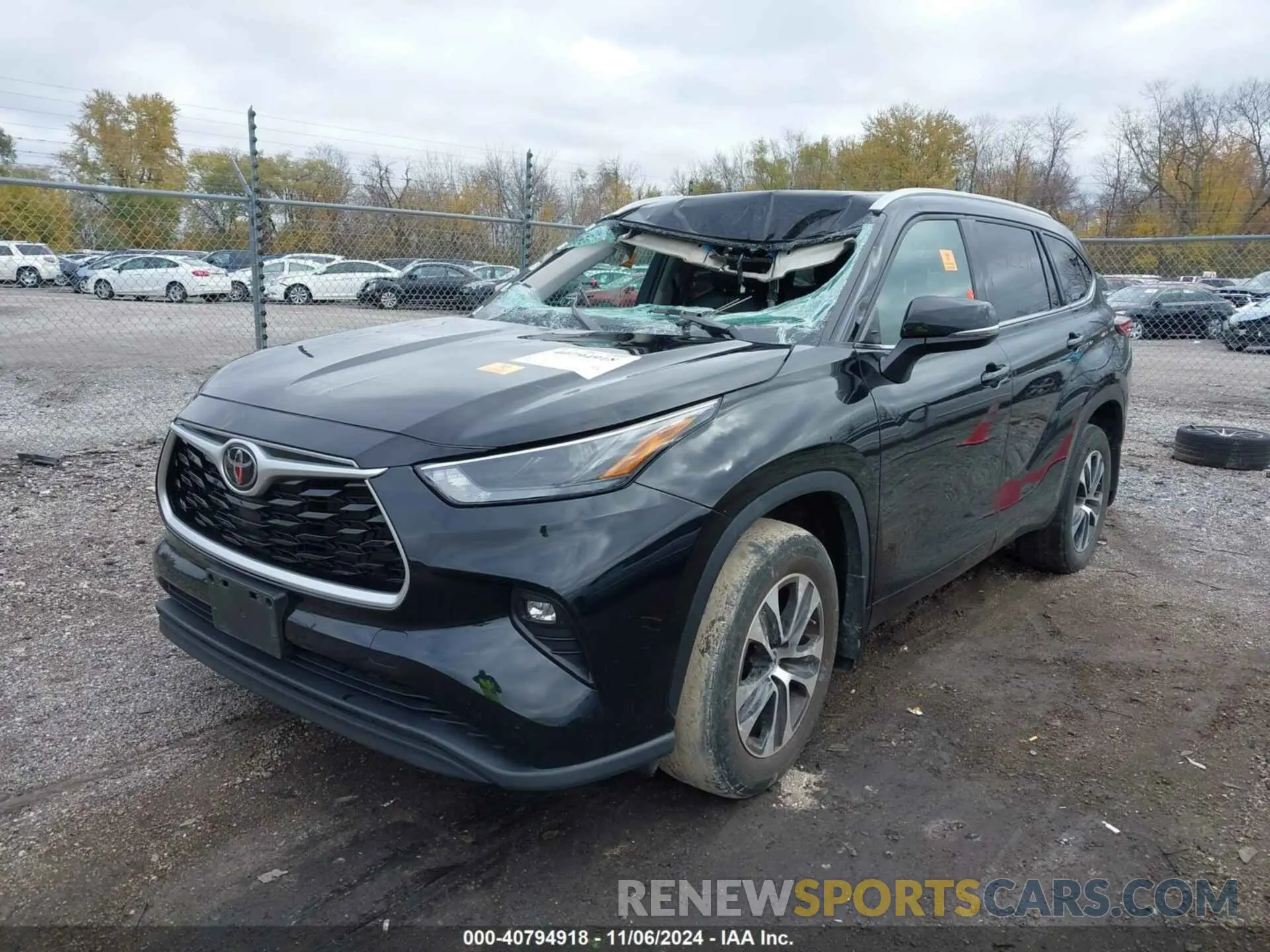 2 Photograph of a damaged car 5TDGZRBH7NS564695 TOYOTA HIGHLANDER 2022