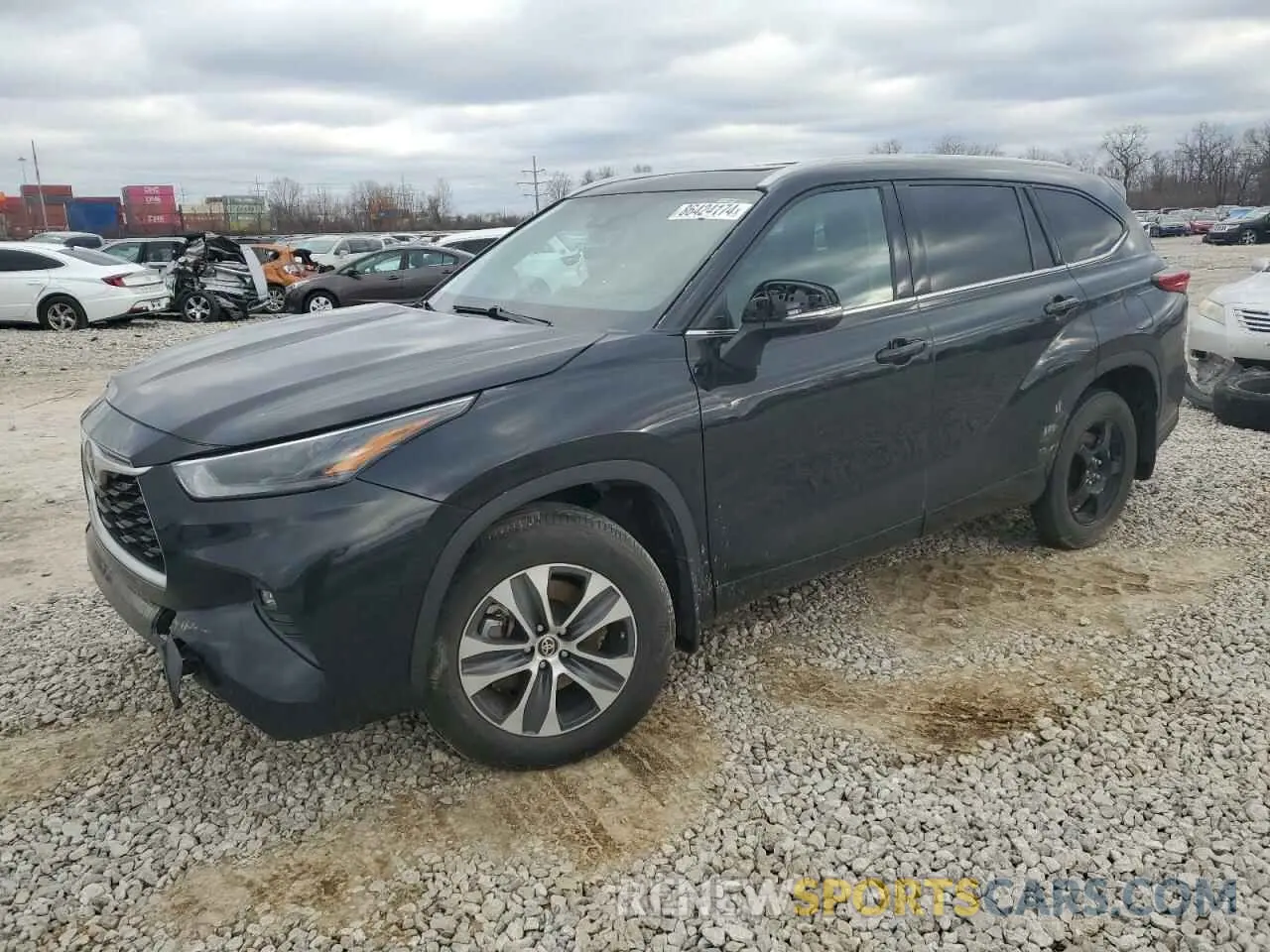 1 Photograph of a damaged car 5TDGZRBH8NS216887 TOYOTA HIGHLANDER 2022