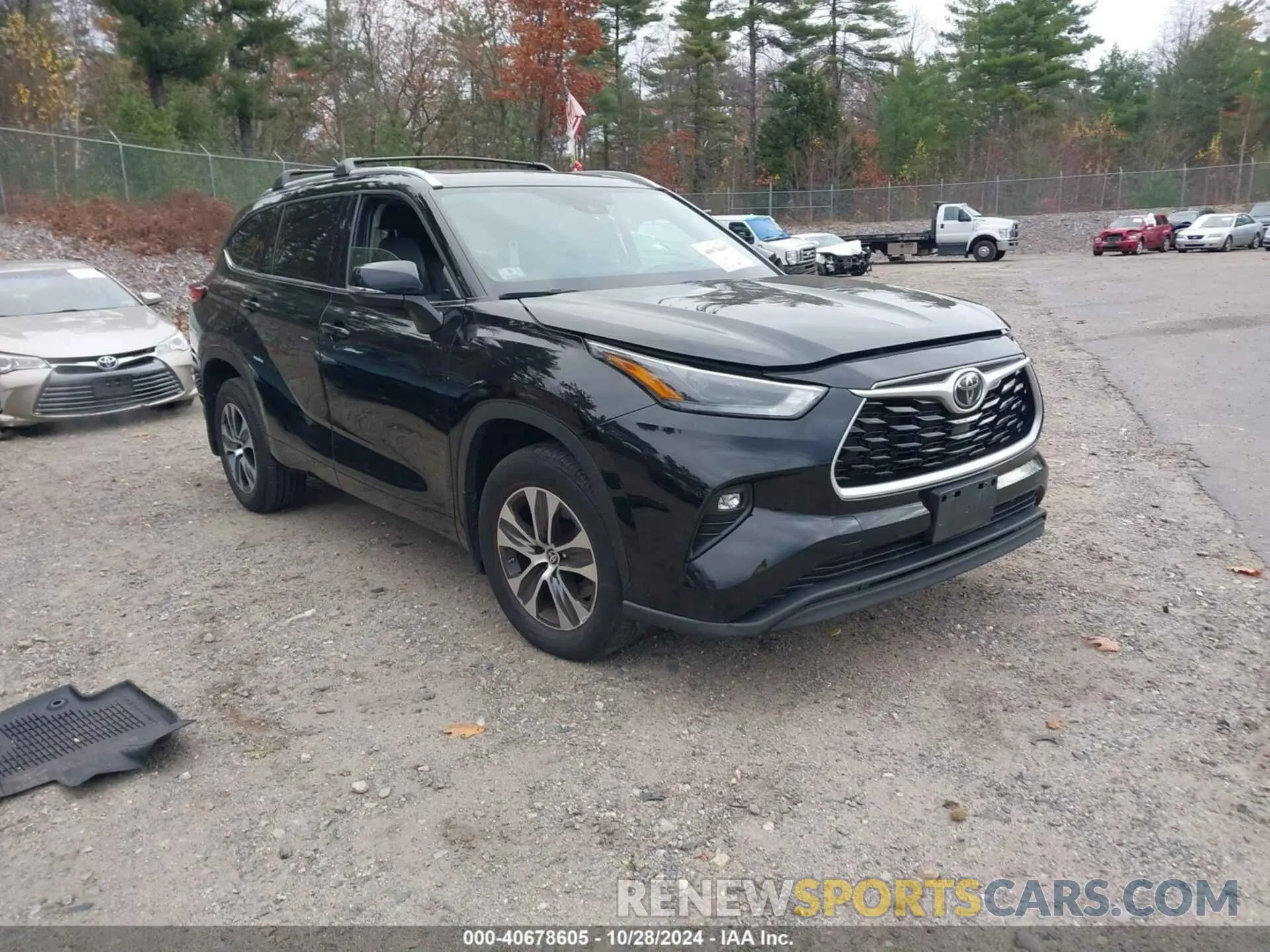 1 Photograph of a damaged car 5TDGZRBH8NS237173 TOYOTA HIGHLANDER 2022