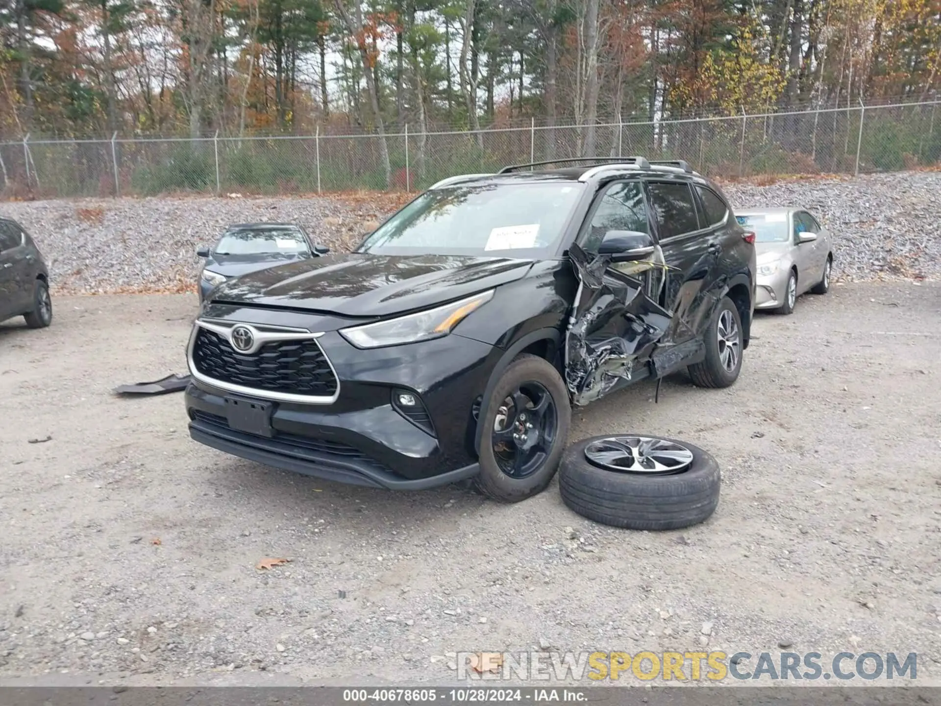2 Photograph of a damaged car 5TDGZRBH8NS237173 TOYOTA HIGHLANDER 2022