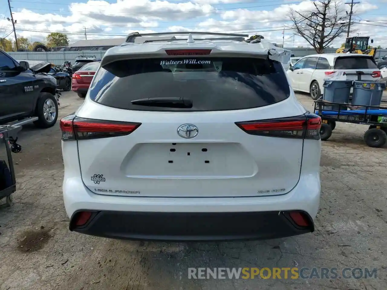 6 Photograph of a damaged car 5TDGZRBH8NS244219 TOYOTA HIGHLANDER 2022