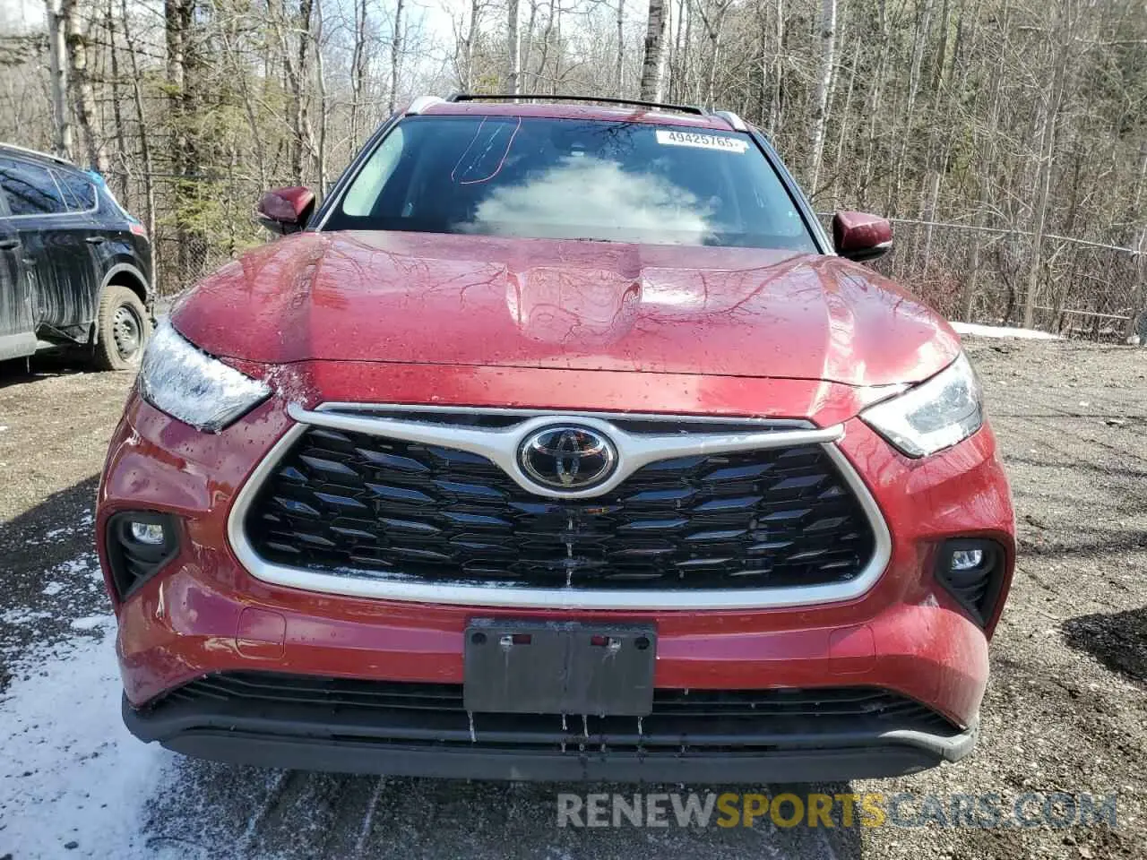 5 Photograph of a damaged car 5TDGZRBH8NS582154 TOYOTA HIGHLANDER 2022