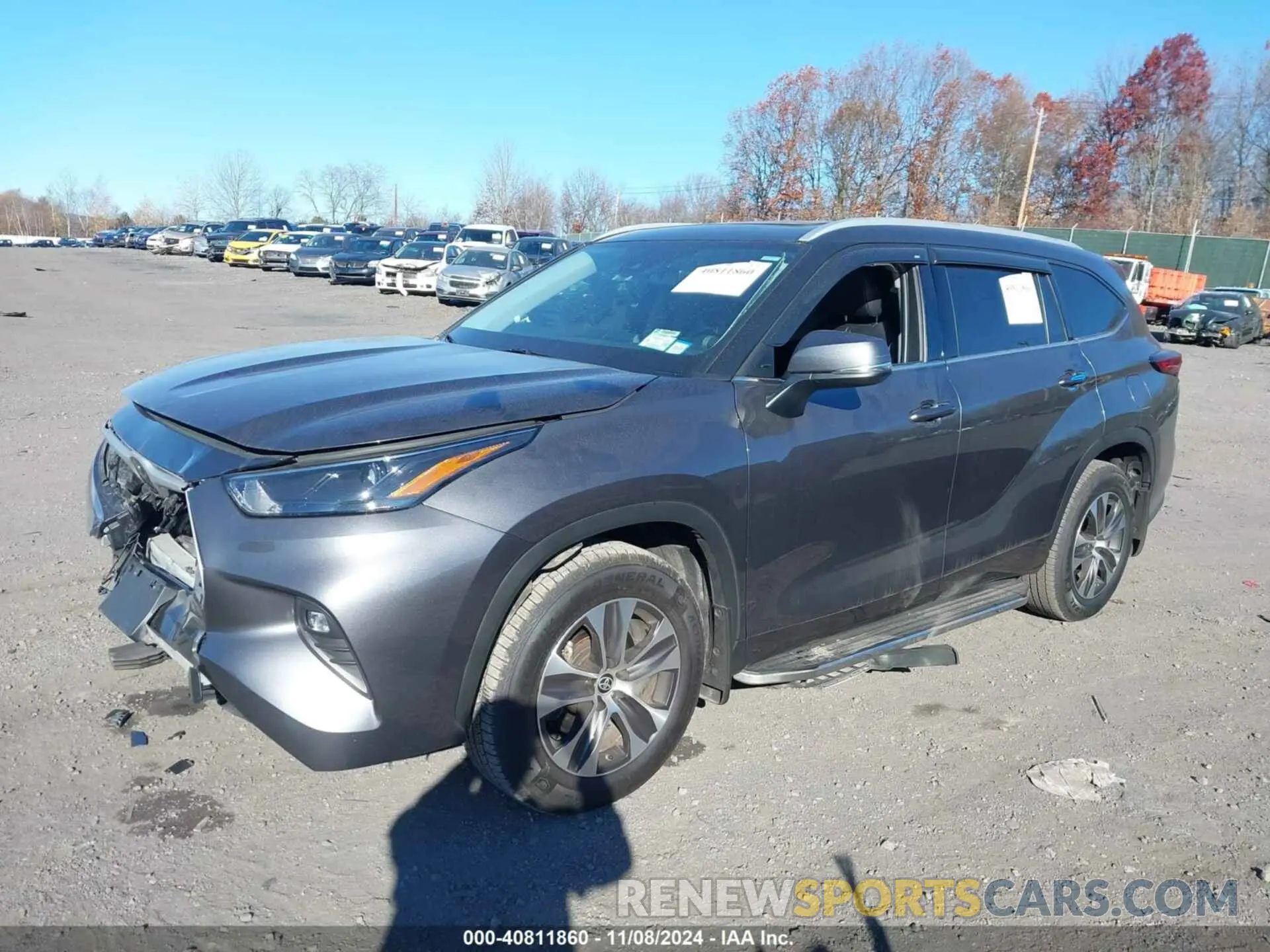 2 Photograph of a damaged car 5TDGZRBHXNS235778 TOYOTA HIGHLANDER 2022