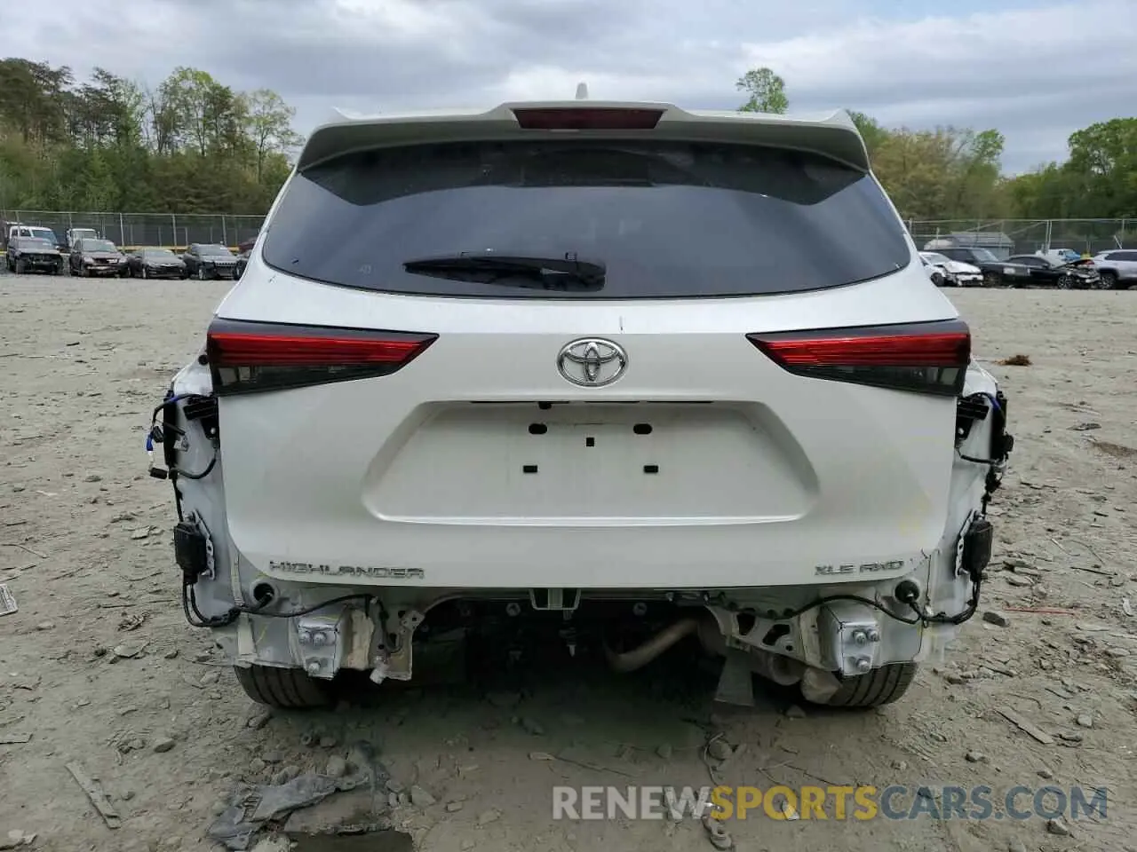 6 Photograph of a damaged car 5TDGZRBHXNS591325 TOYOTA HIGHLANDER 2022