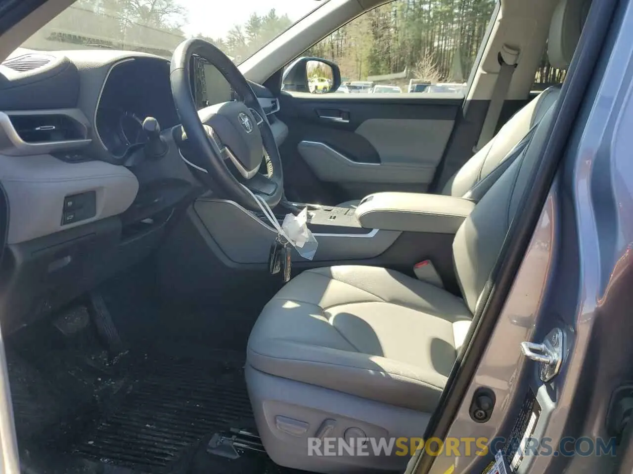 7 Photograph of a damaged car 5TDHBRCH0NS074185 TOYOTA HIGHLANDER 2022