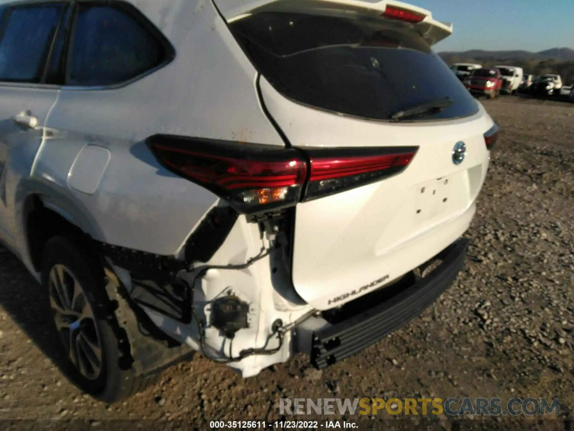 6 Photograph of a damaged car 5TDHBRCH1NS543011 TOYOTA HIGHLANDER 2022