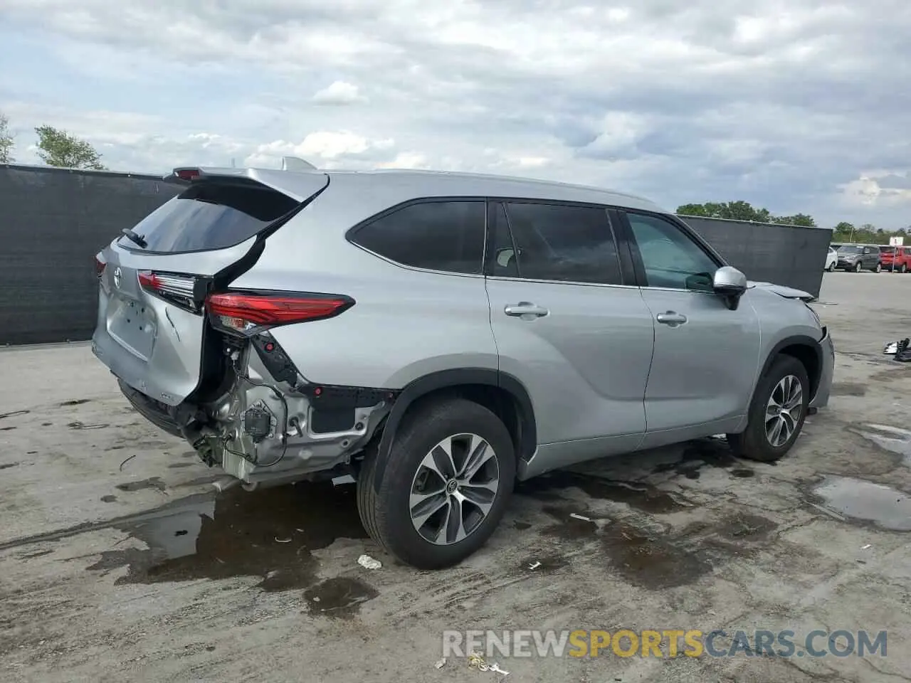 3 Photograph of a damaged car 5TDHZRAH2NS121814 TOYOTA HIGHLANDER 2022