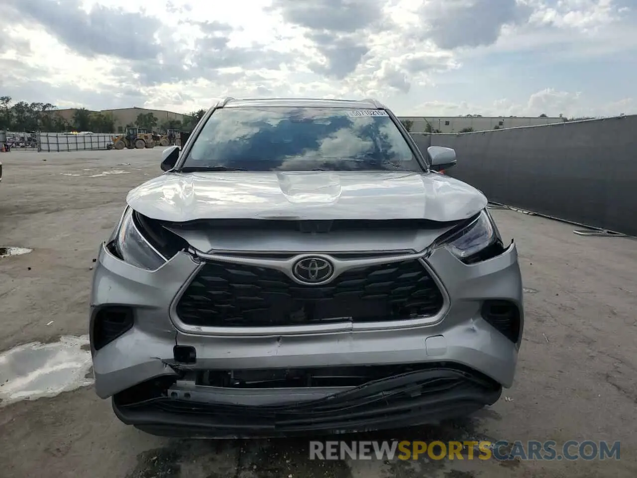 5 Photograph of a damaged car 5TDHZRAH2NS121814 TOYOTA HIGHLANDER 2022