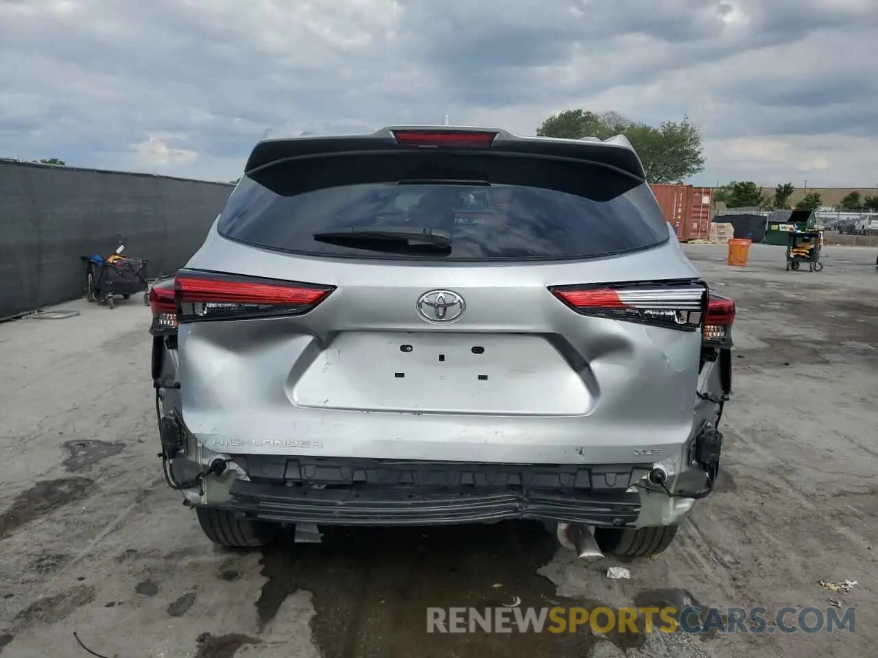6 Photograph of a damaged car 5TDHZRAH2NS121814 TOYOTA HIGHLANDER 2022