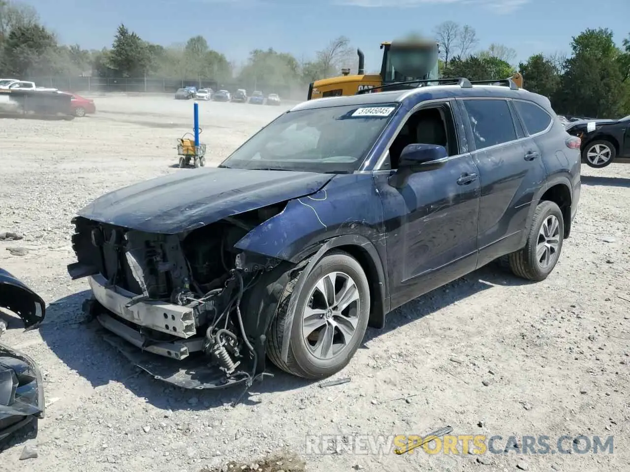 1 Photograph of a damaged car 5TDHZRBH1NS234913 TOYOTA HIGHLANDER 2022