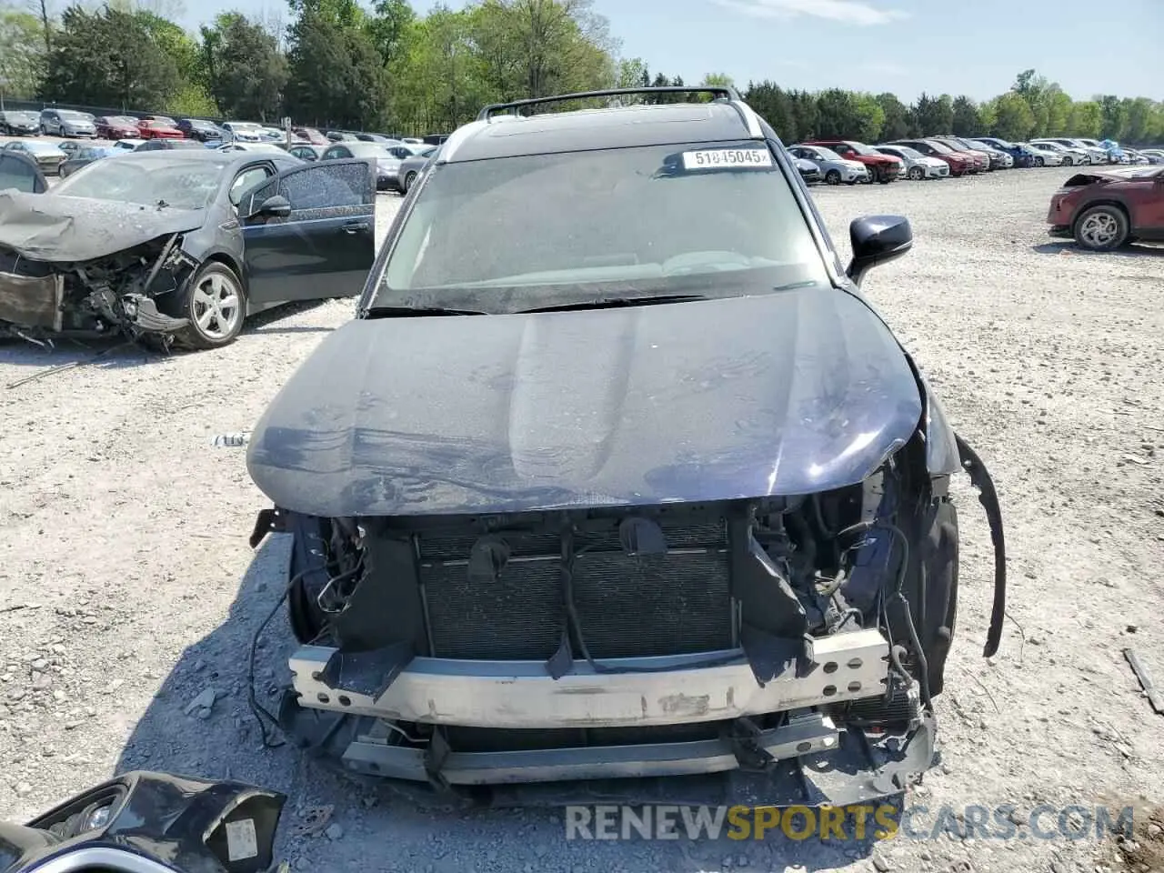 5 Photograph of a damaged car 5TDHZRBH1NS234913 TOYOTA HIGHLANDER 2022