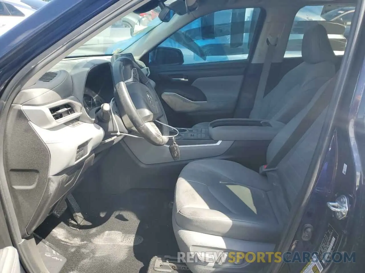 7 Photograph of a damaged car 5TDHZRBH1NS234913 TOYOTA HIGHLANDER 2022