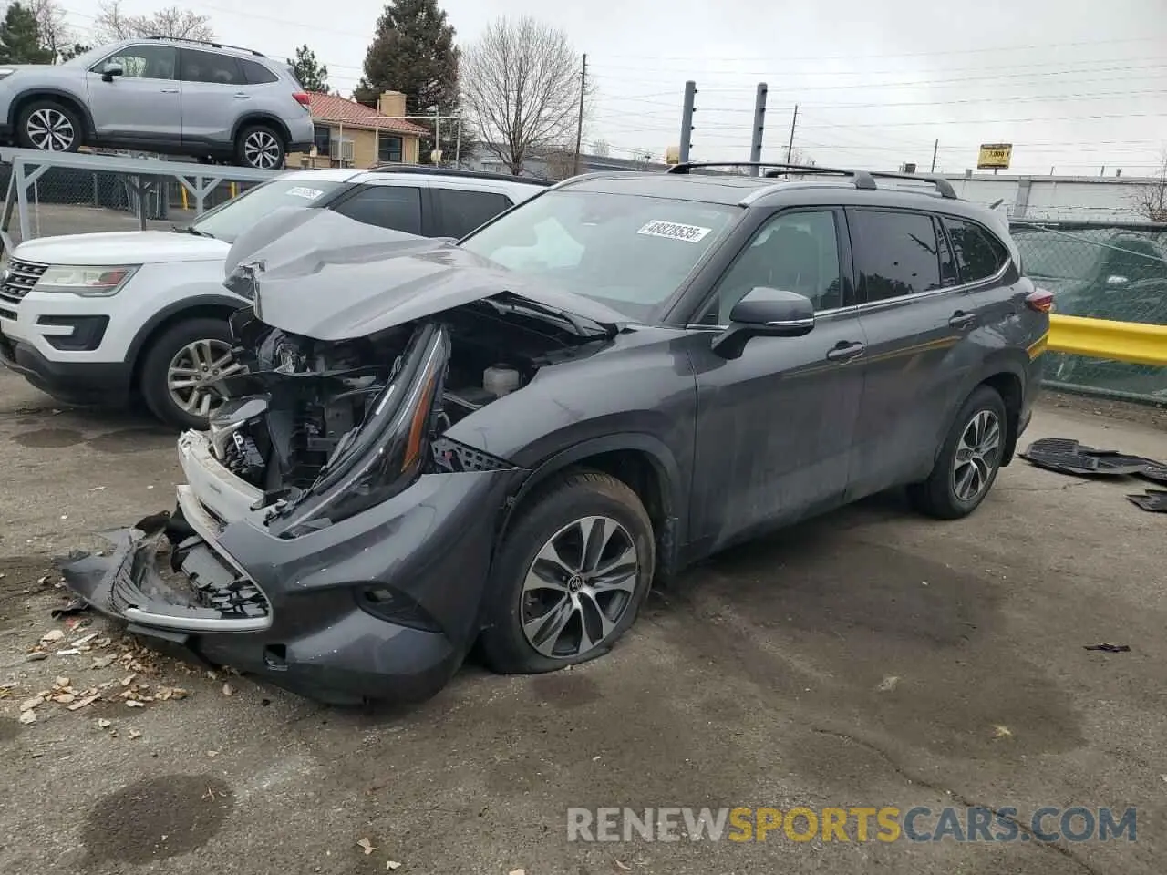 1 Photograph of a damaged car 5TDHZRBH1NS562459 TOYOTA HIGHLANDER 2022