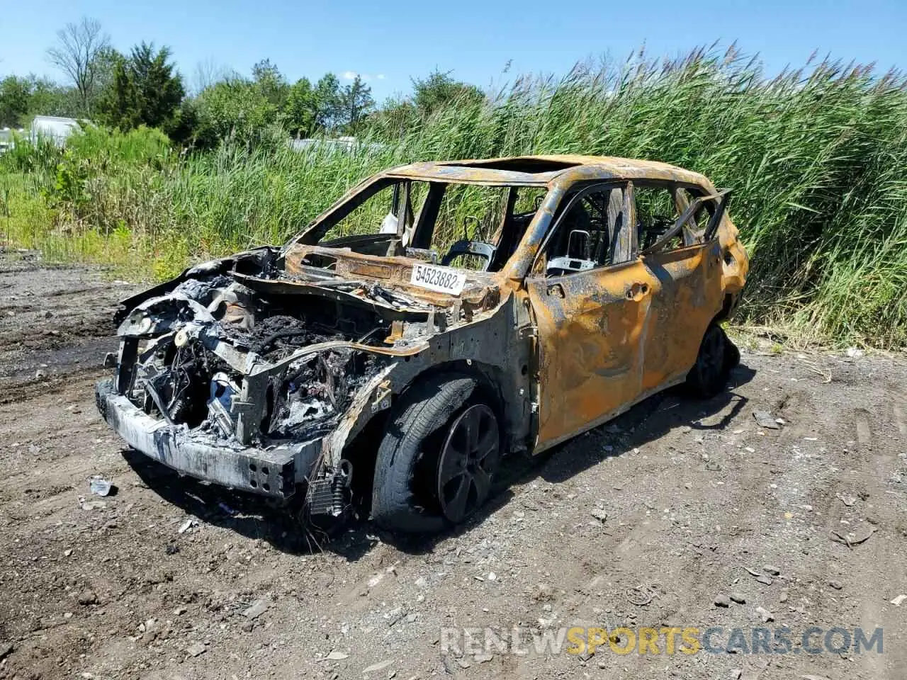 2 Photograph of a damaged car 5TDHZRBH1NS565281 TOYOTA HIGHLANDER 2022
