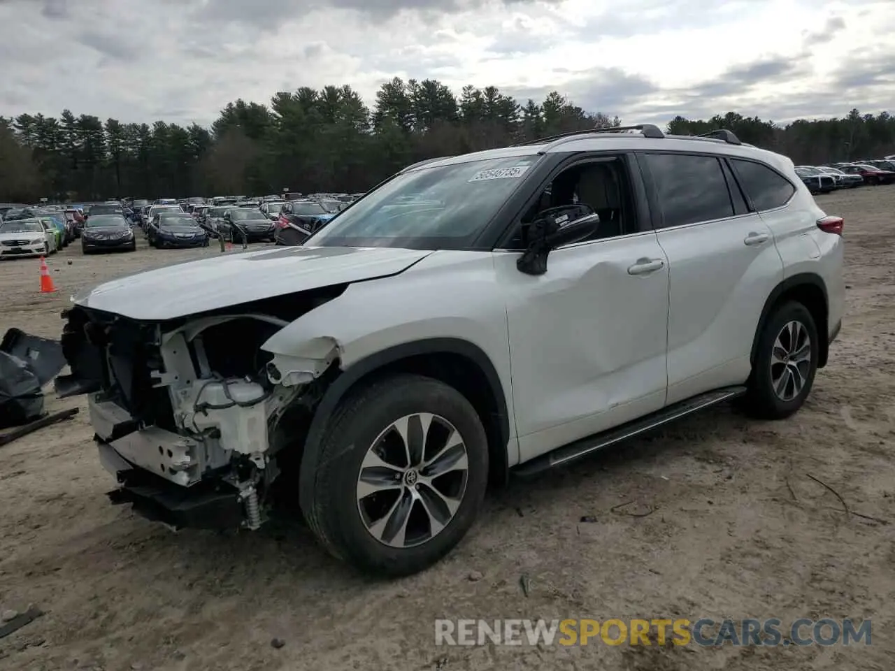 1 Photograph of a damaged car 5TDHZRBH4NS220987 TOYOTA HIGHLANDER 2022