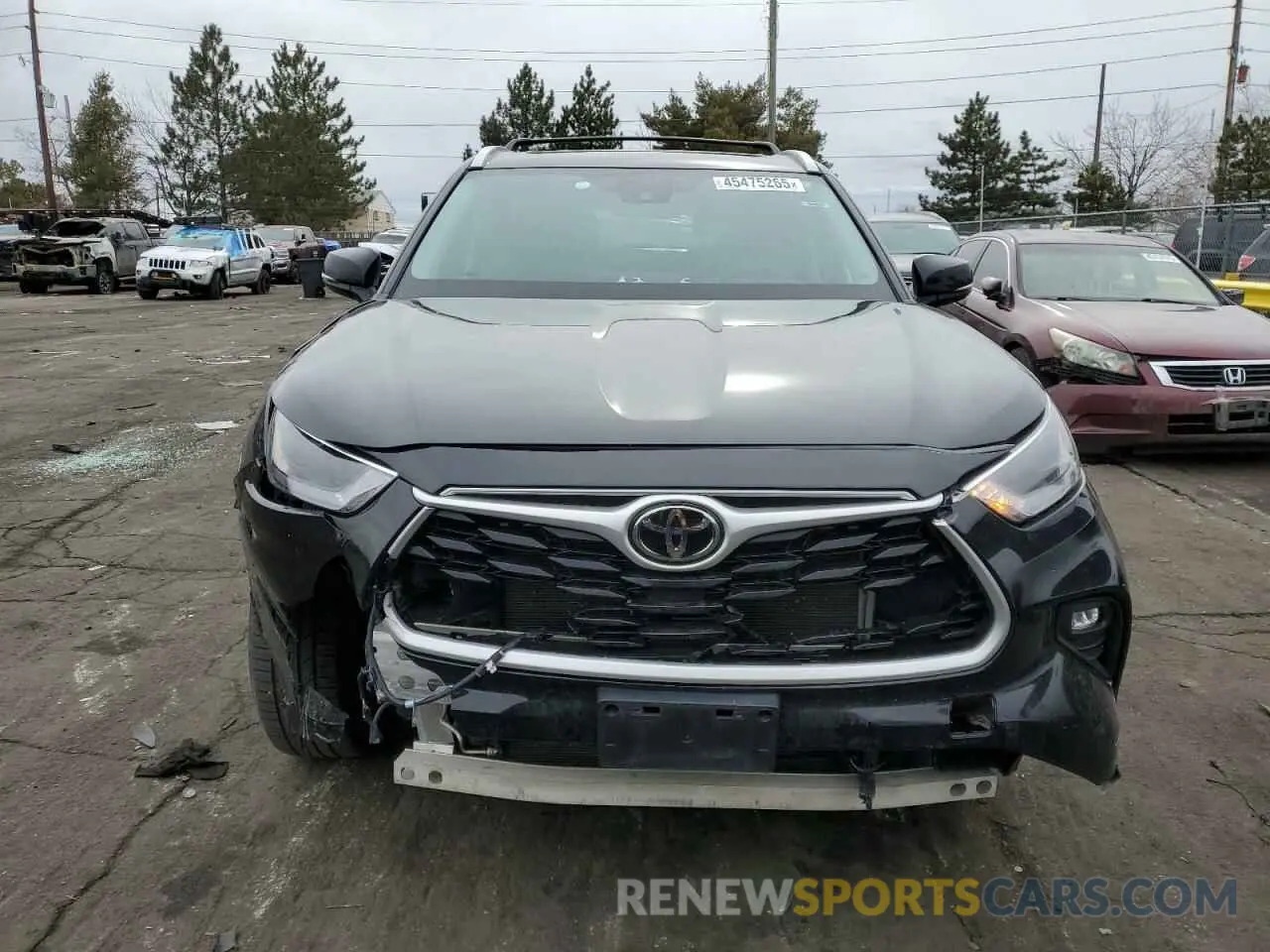 5 Photograph of a damaged car 5TDHZRBH6NS250847 TOYOTA HIGHLANDER 2022