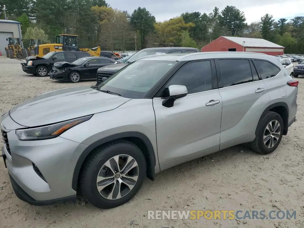 1 Photograph of a damaged car 5TDHZRBH9NS570678 TOYOTA HIGHLANDER 2022