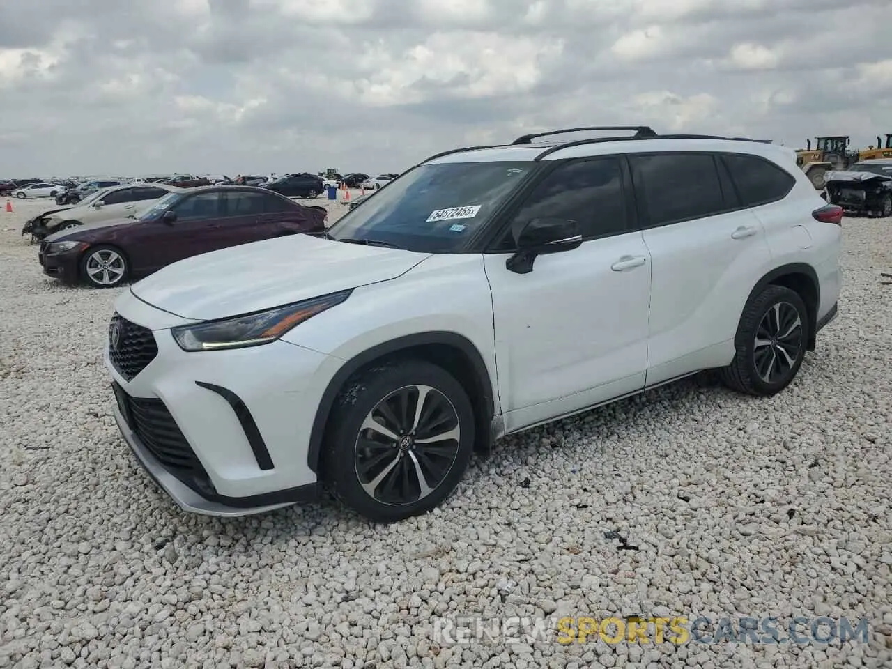 1 Photograph of a damaged car 5TDJZRAH7NS097169 TOYOTA HIGHLANDER 2022