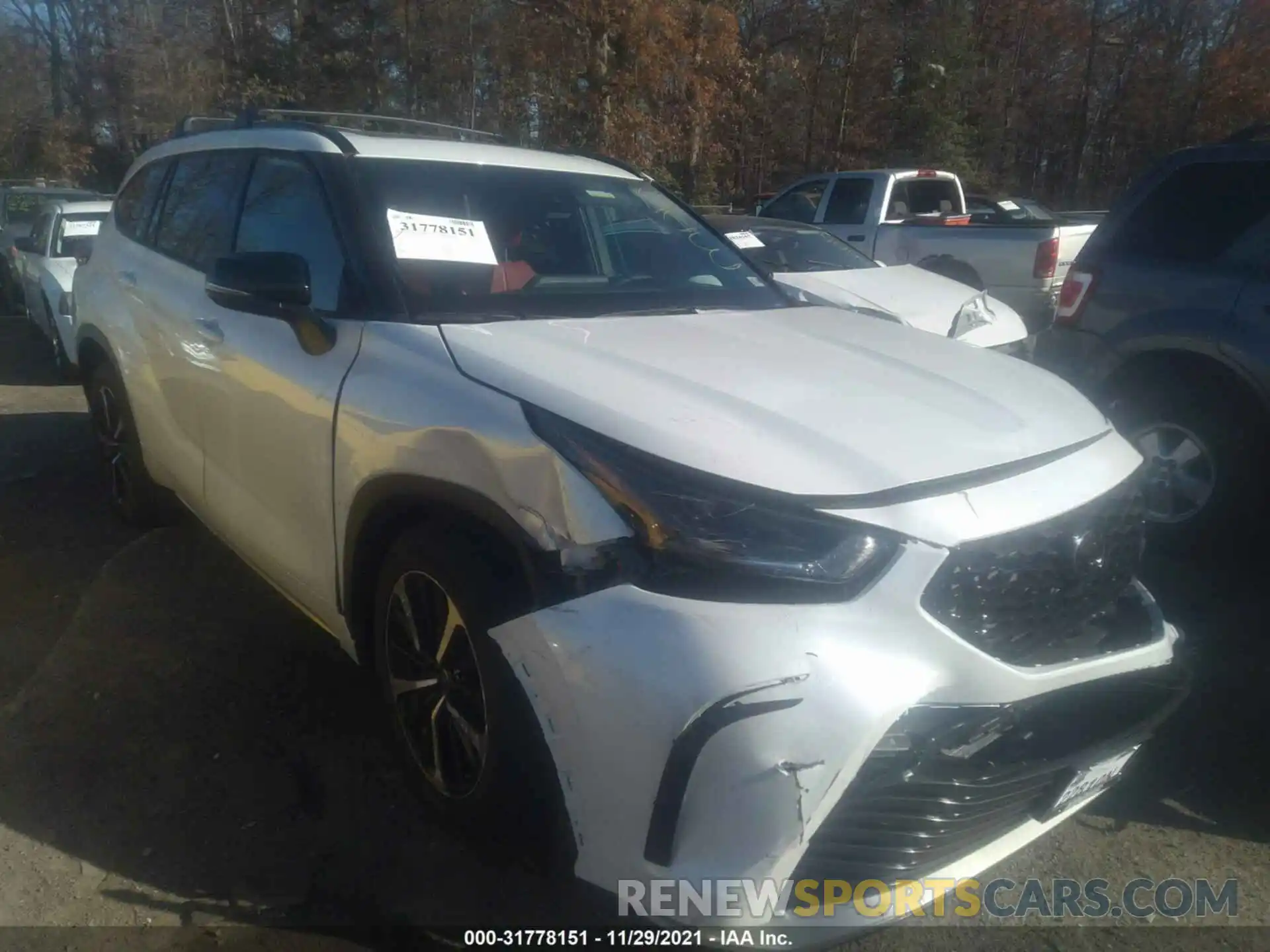 1 Photograph of a damaged car 5TDJZRBH1NS162662 TOYOTA HIGHLANDER 2022