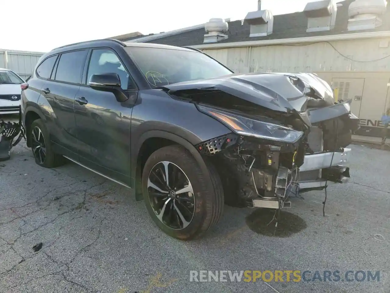 1 Photograph of a damaged car 5TDJZRBH3NS214521 TOYOTA HIGHLANDER 2022