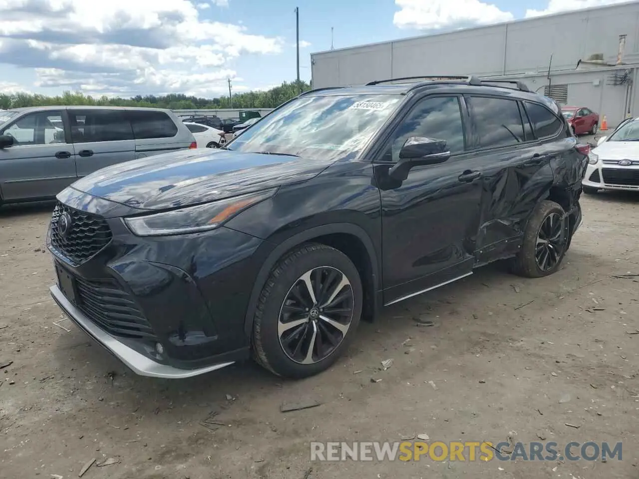1 Photograph of a damaged car 5TDJZRBH5NS165192 TOYOTA HIGHLANDER 2022
