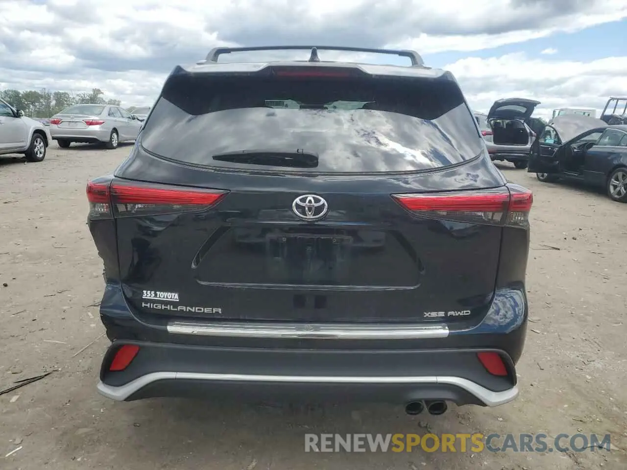 6 Photograph of a damaged car 5TDJZRBH5NS165192 TOYOTA HIGHLANDER 2022