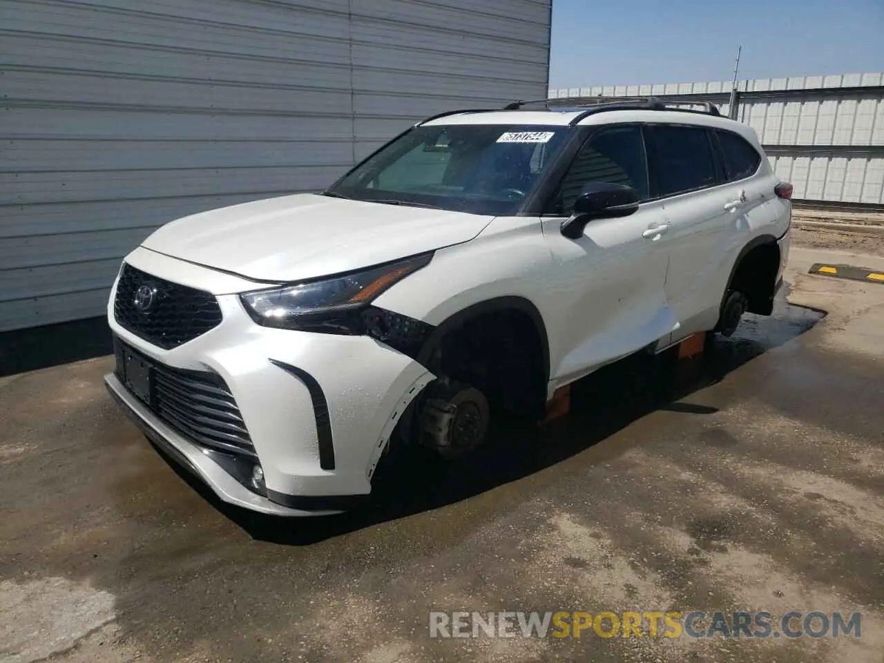 1 Photograph of a damaged car 5TDJZRBH8NS248549 TOYOTA HIGHLANDER 2022