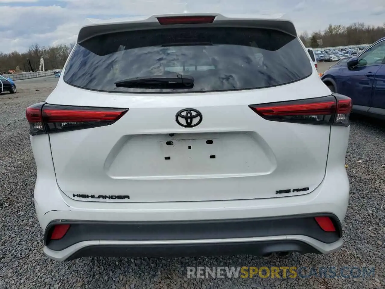 6 Photograph of a damaged car 5TDJZRBH9NS205547 TOYOTA HIGHLANDER 2022