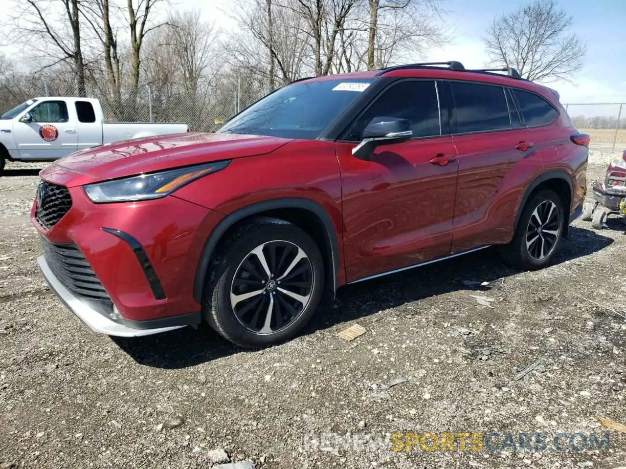 1 Photograph of a damaged car 5TDJZRBH9NS212921 TOYOTA HIGHLANDER 2022