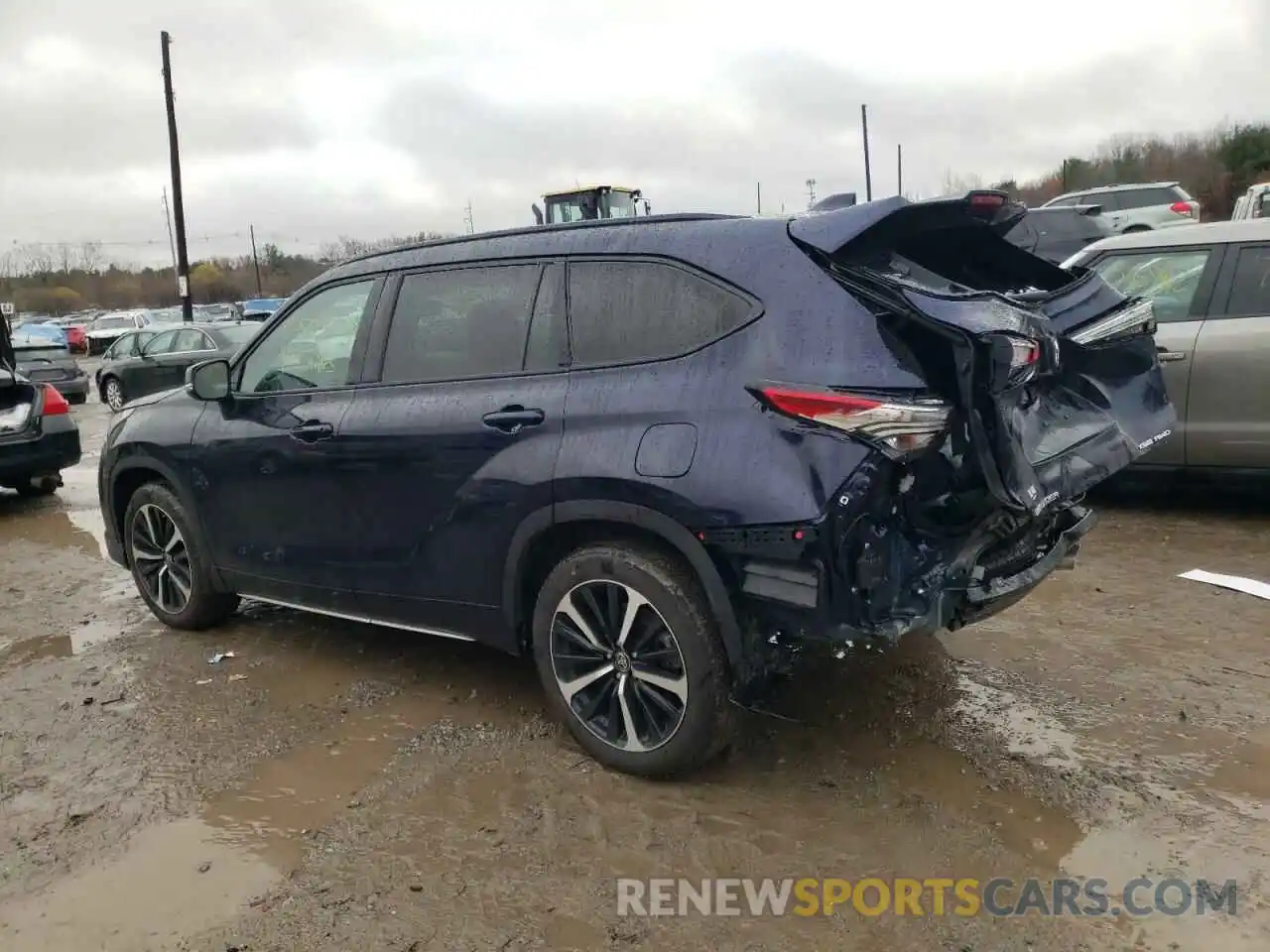 2 Photograph of a damaged car 5TDJZRBHXNS173921 TOYOTA HIGHLANDER 2022