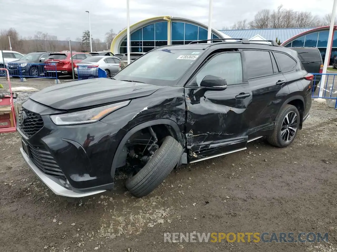 1 Photograph of a damaged car 5TDJZRBHXNS249170 TOYOTA HIGHLANDER 2022