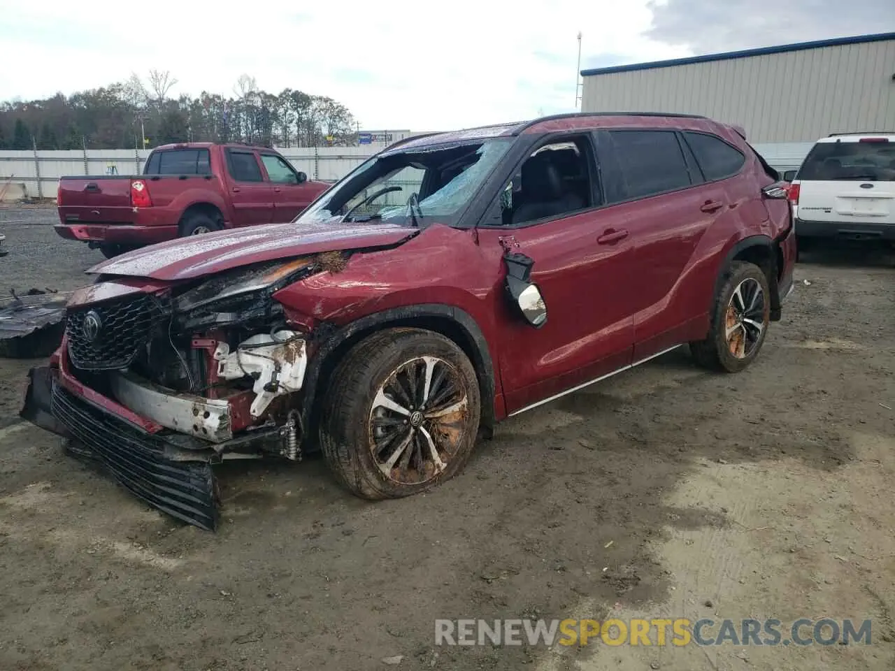 1 Photograph of a damaged car 5TDLZRAH4NS101008 TOYOTA HIGHLANDER 2022