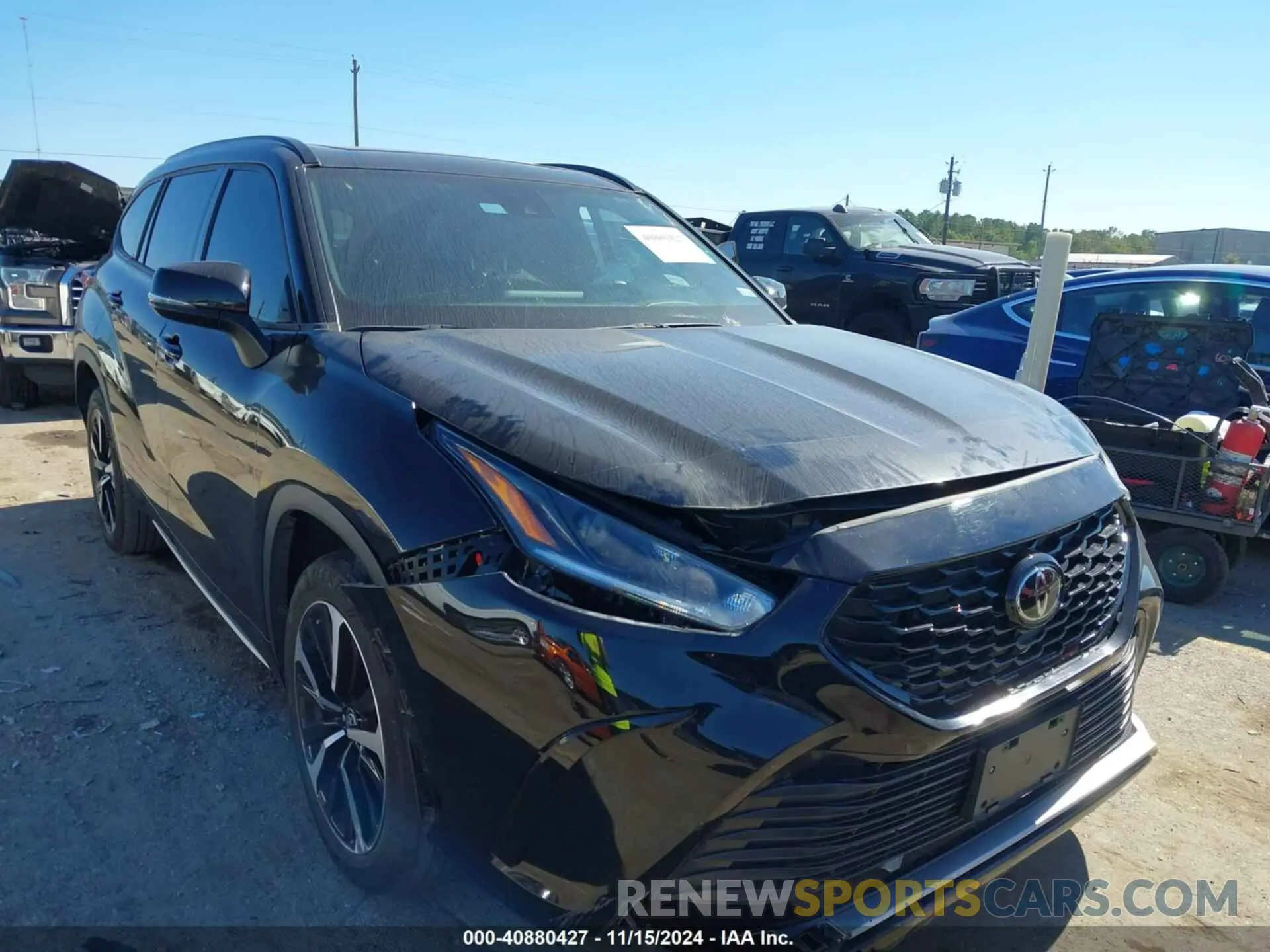 1 Photograph of a damaged car 5TDLZRAH4NS135725 TOYOTA HIGHLANDER 2022