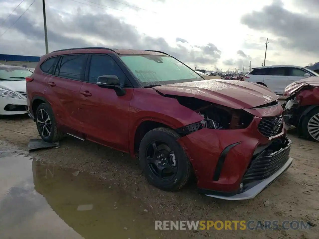 1 Photograph of a damaged car 5TDLZRAH5NS132316 TOYOTA HIGHLANDER 2022