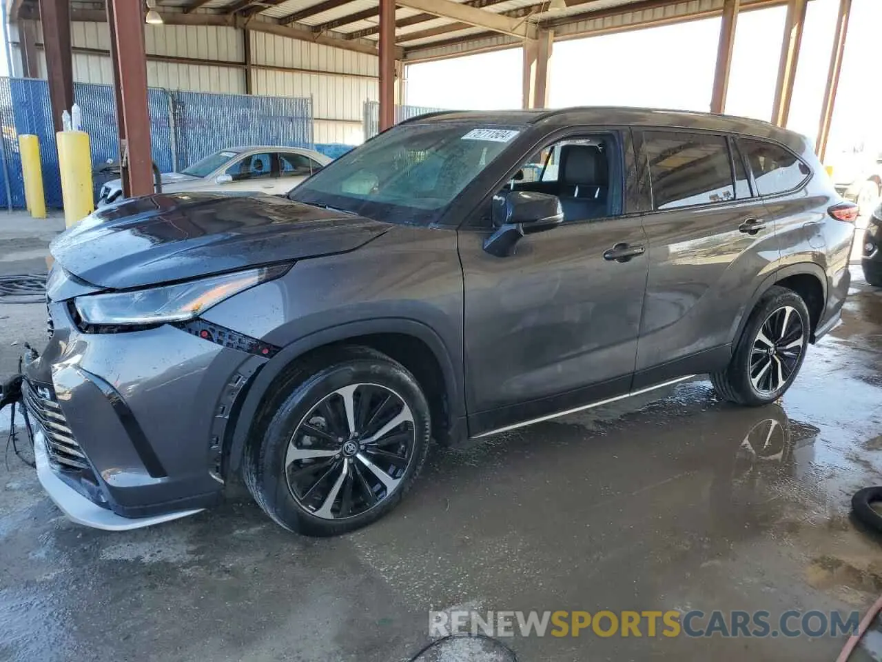 1 Photograph of a damaged car 5TDLZRBH1NS250023 TOYOTA HIGHLANDER 2022