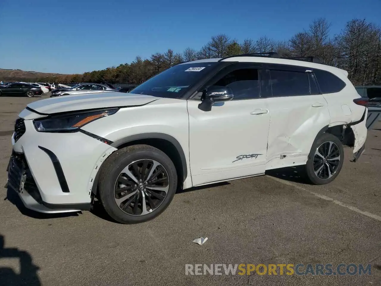 1 Photograph of a damaged car 5TDLZRBH7NS195870 TOYOTA HIGHLANDER 2022