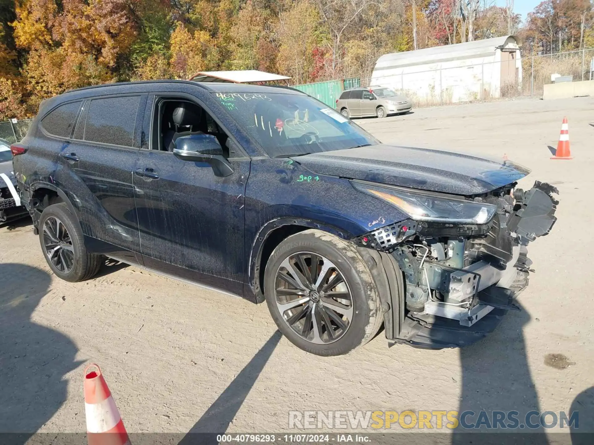 1 Photograph of a damaged car 5TDLZRBH7NS243951 TOYOTA HIGHLANDER 2022