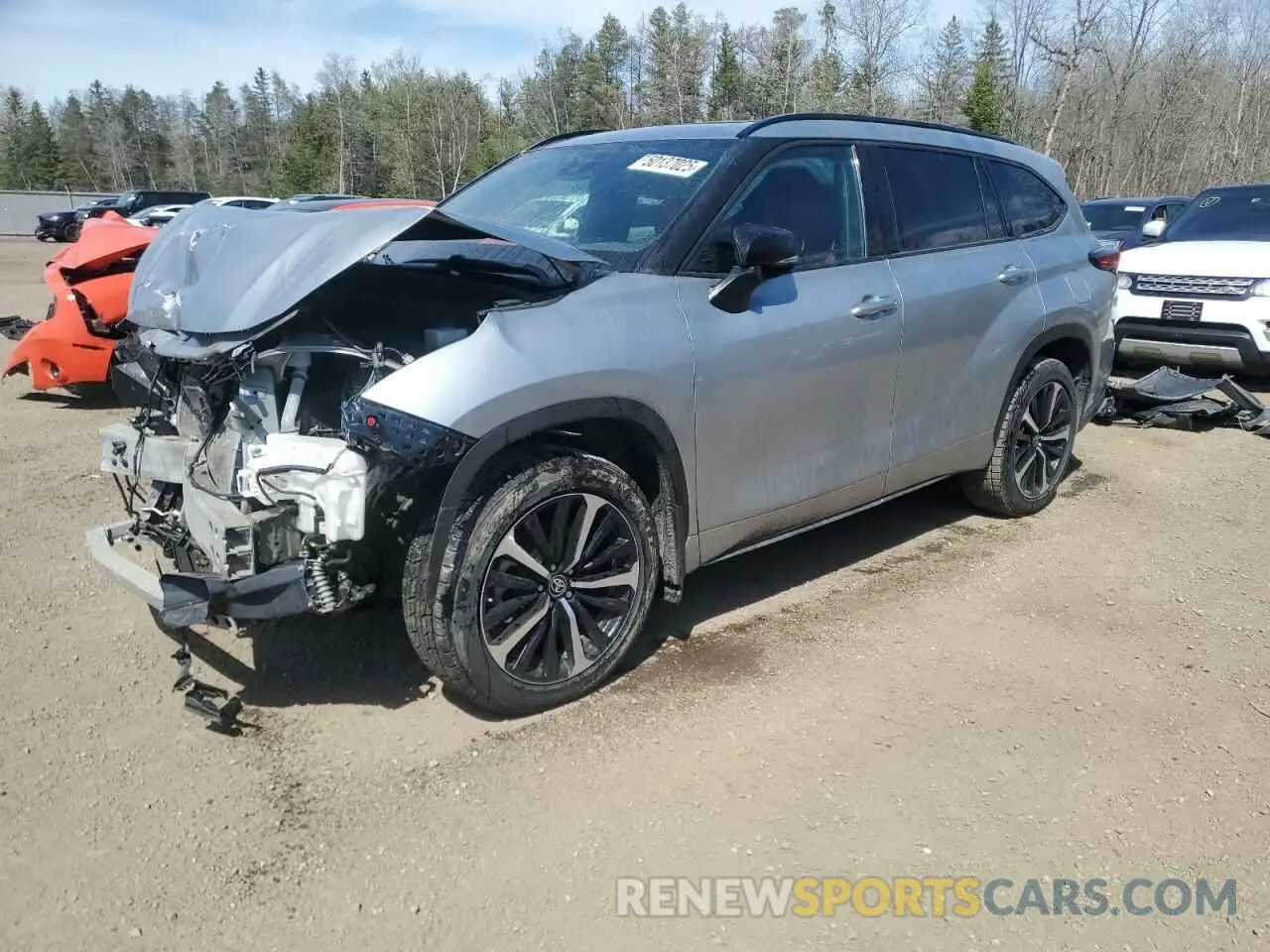 1 Photograph of a damaged car 5TDLZRBH8NS251475 TOYOTA HIGHLANDER 2022