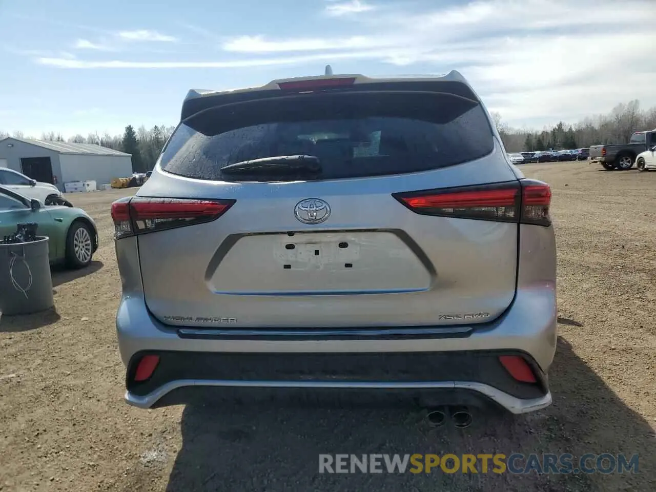 6 Photograph of a damaged car 5TDLZRBH8NS251475 TOYOTA HIGHLANDER 2022