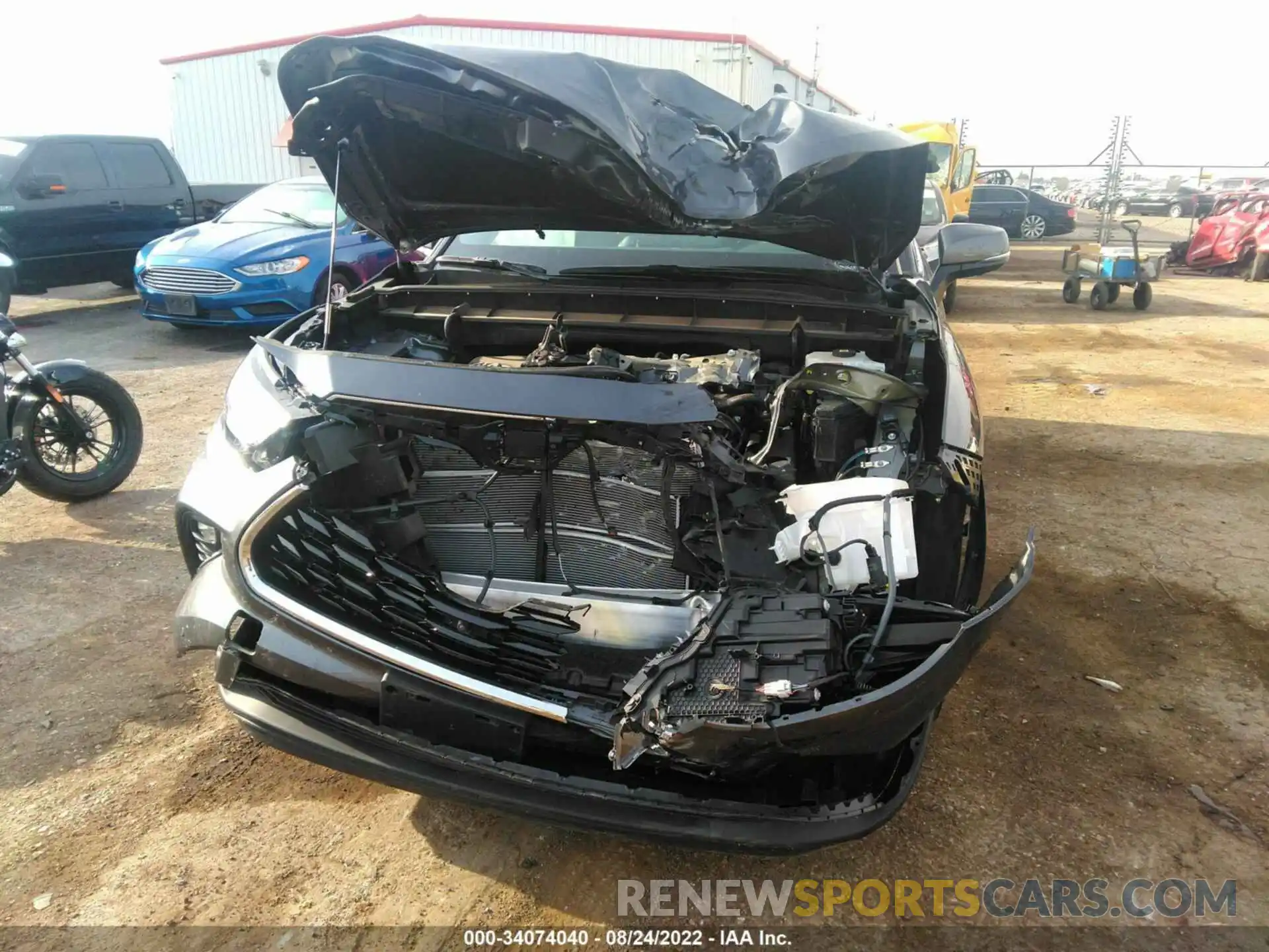 6 Photograph of a damaged car 5TDYARAH0NS512113 TOYOTA HIGHLANDER 2022