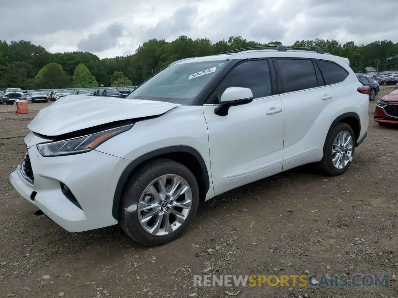 1 Photograph of a damaged car 5TDYZRAH6NS132590 TOYOTA HIGHLANDER 2022