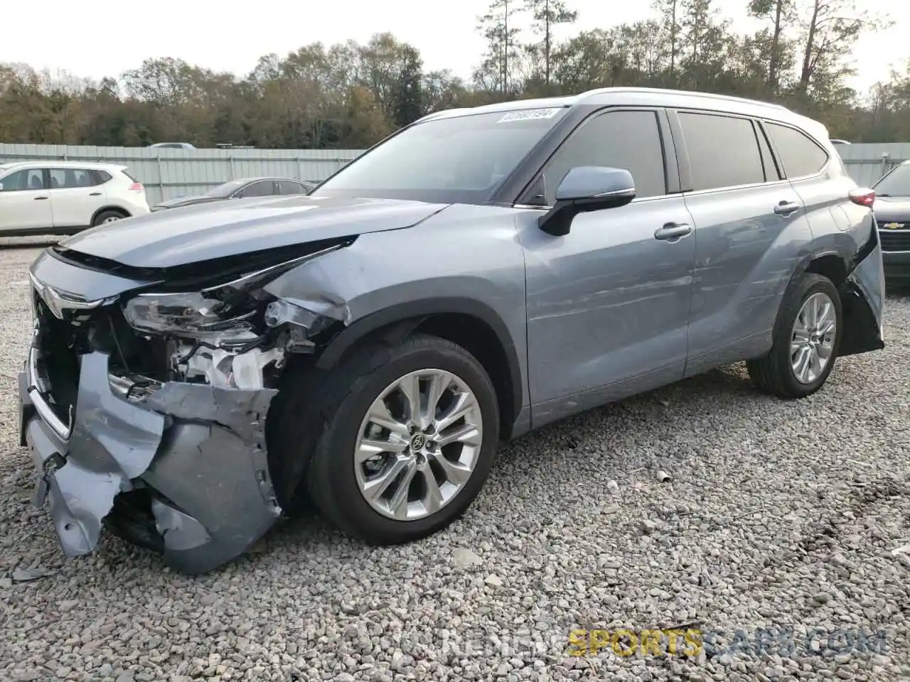 1 Photograph of a damaged car 5TDYZRAH6NS138387 TOYOTA HIGHLANDER 2022