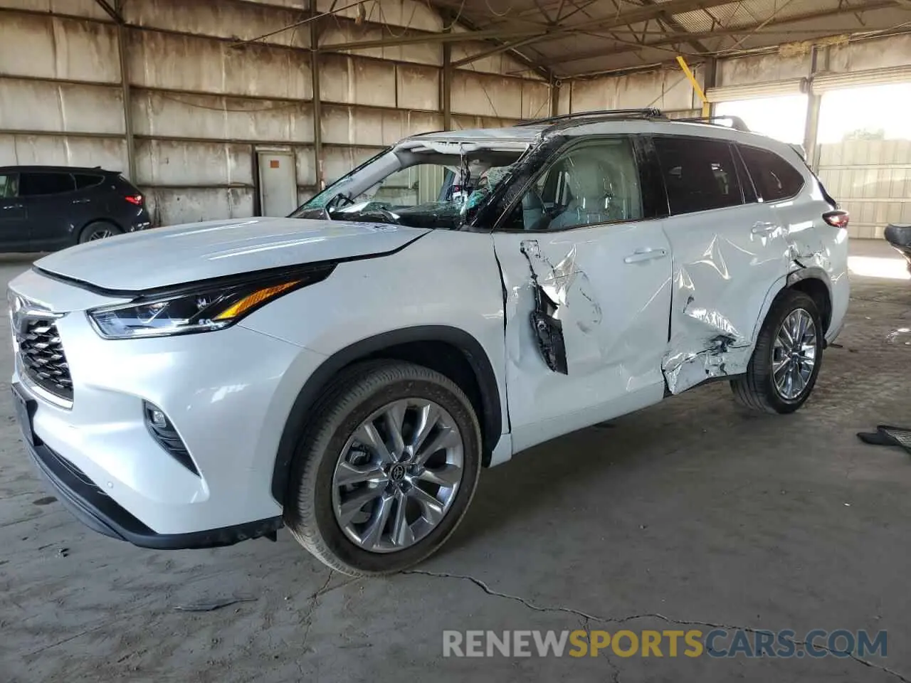 1 Photograph of a damaged car 5TDYZRAHXNS116327 TOYOTA HIGHLANDER 2022