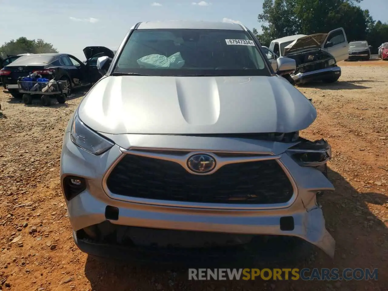 5 Photograph of a damaged car 5TDZARAH0NS512732 TOYOTA HIGHLANDER 2022