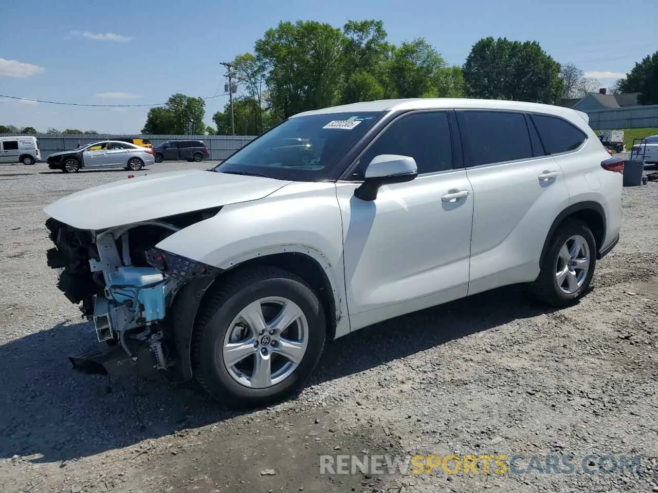 1 Photograph of a damaged car 5TDZARAH0NS516943 TOYOTA HIGHLANDER 2022