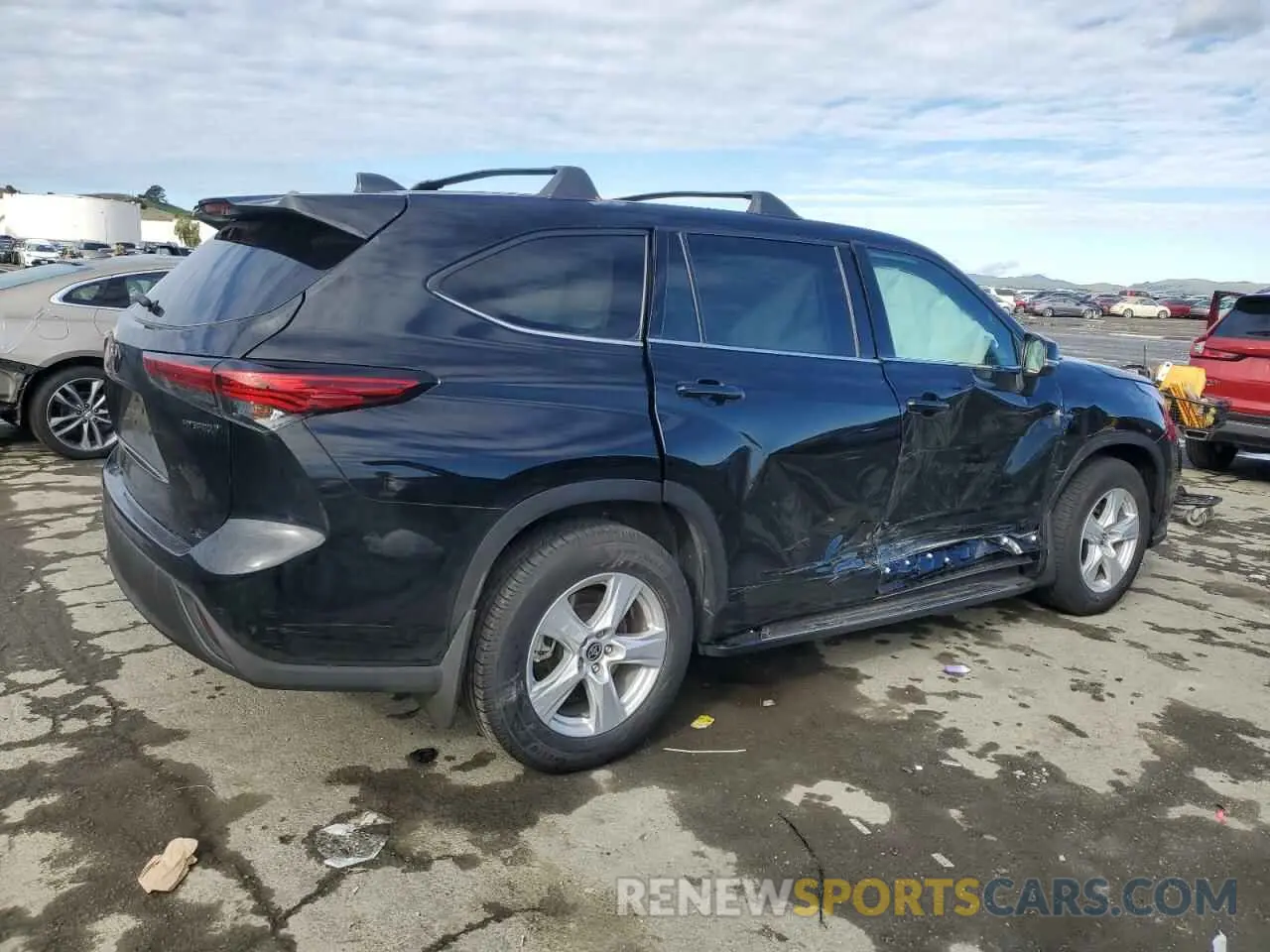 3 Photograph of a damaged car 5TDZARAH1NS516238 TOYOTA HIGHLANDER 2022