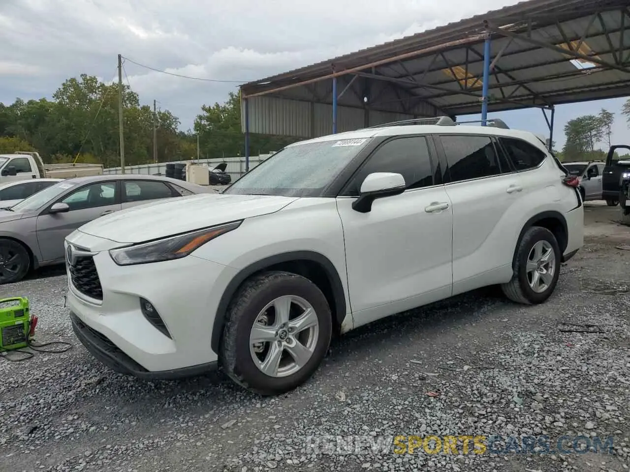 1 Photograph of a damaged car 5TDZARAH7NS516860 TOYOTA HIGHLANDER 2022