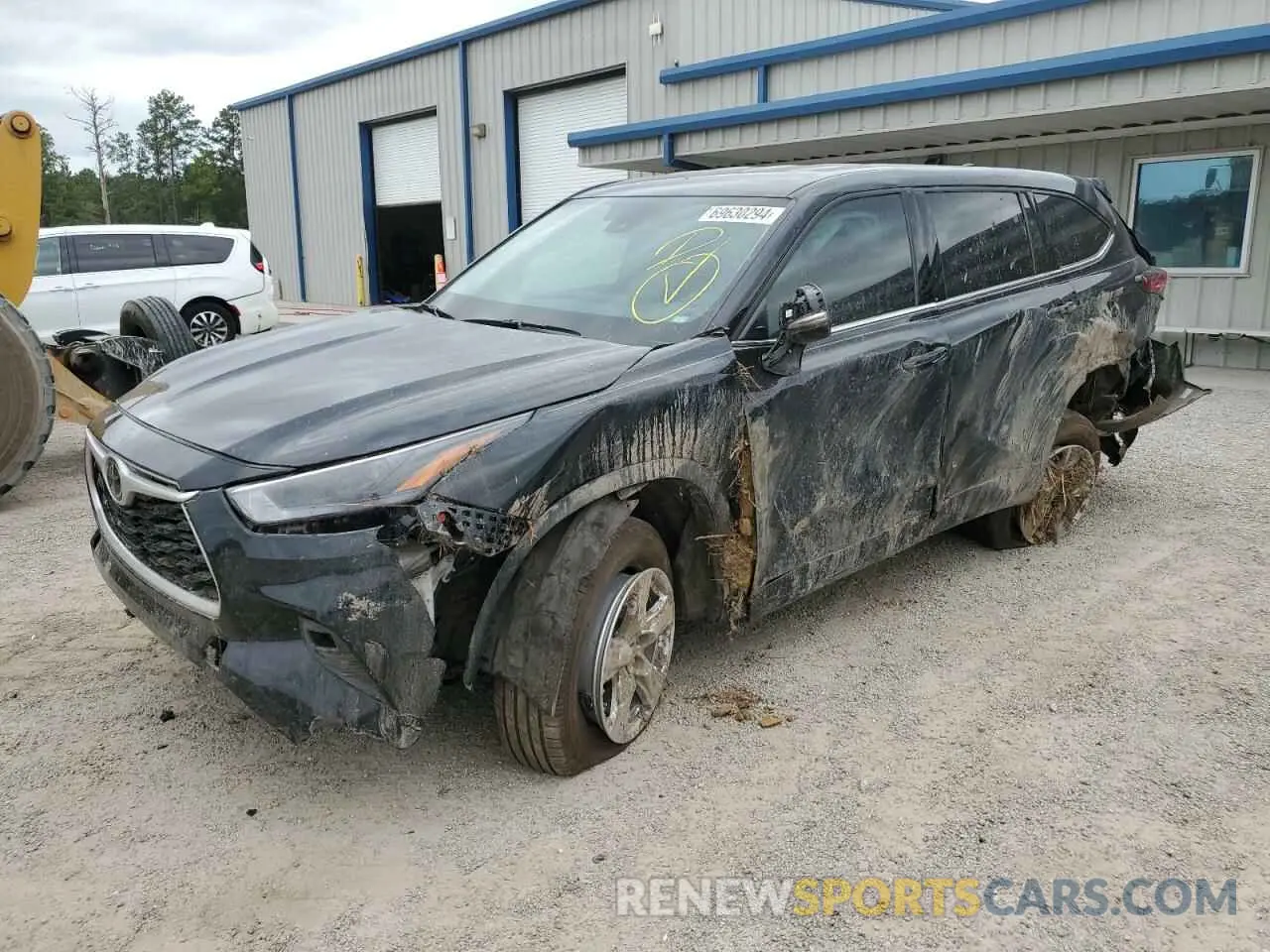 1 Photograph of a damaged car 5TDZZRAH1NS131478 TOYOTA HIGHLANDER 2022